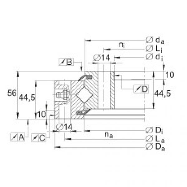 FAG Crossed roller Bearings - XSU140644 #1 image