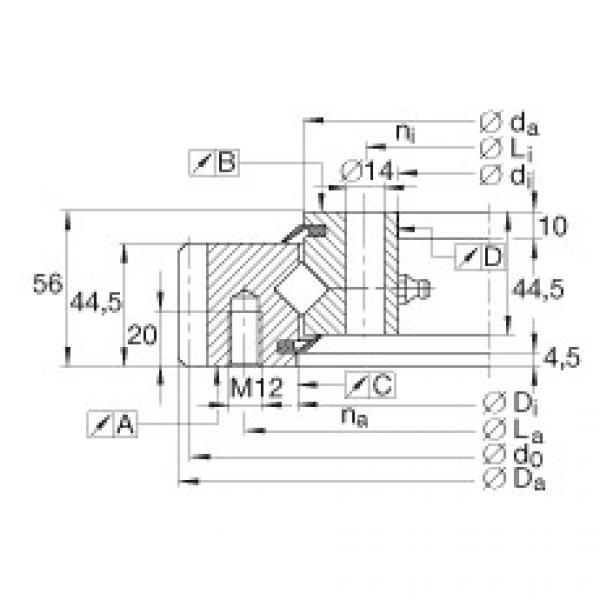 FAG Crossed roller Bearings - XSA140944-N #1 image