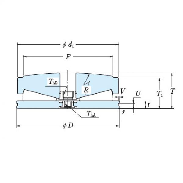 Ceramic Tapered Roller Thrust Bearings For Adjusting Screws NSK409TFV01 #2 image