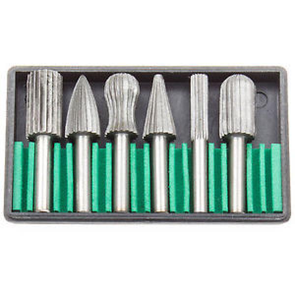 HSS Rotary Cutter Set 6tlg End Mill Set Milling burrs Shaft 0 3/16in Pin router #1 image