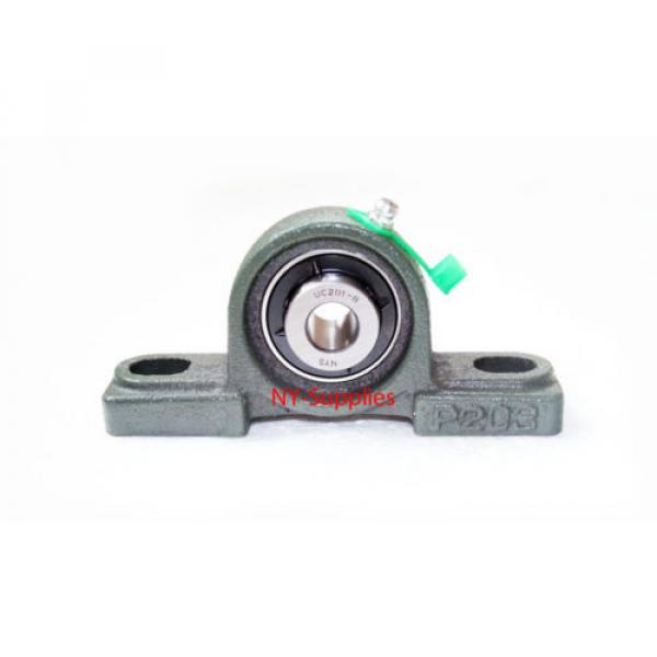 High Quality 1/2&#034; UCP201-8 Pillow Block Bearing with Greese Fitting (Qty 4) +20 #4 image
