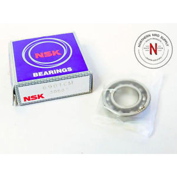 NSK 6901CM DEEP GROOVE BALL BEARING, 12mm x 24mm x 6mm, FIT: C0, DBL SEAL #1 image