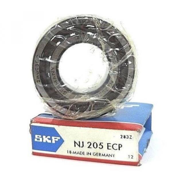 NIB SKF NJ205ECP ROLLER BEARING ID-25MM OD-52MM W-15MM NORMAL FIT NJ-205-ECP #1 image