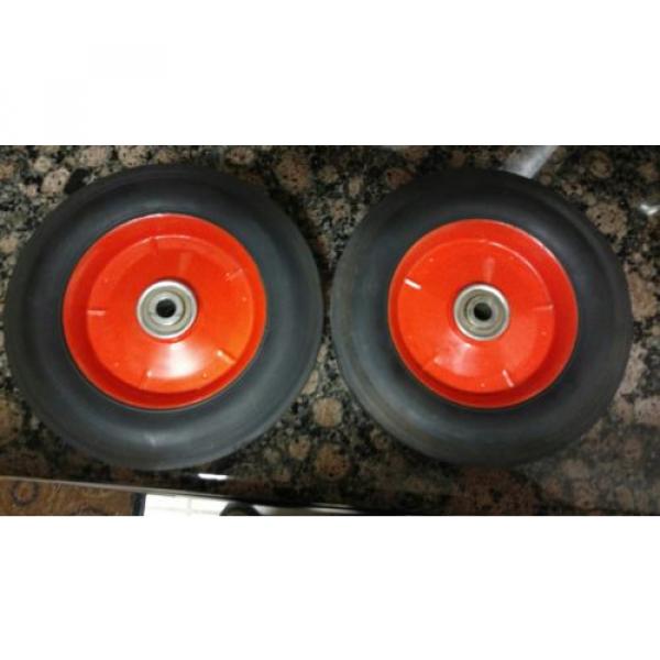 Lawn Boy 8&#034; set. Steel Ball Bearing Wheel Commercial with Grease Fittings #1 image