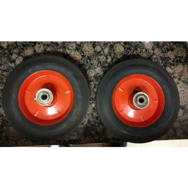 Lawn Boy 8&#034; set. Steel Ball Bearing Wheel Commercial with Grease Fittings #2 image