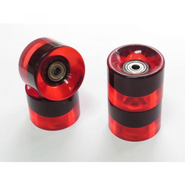 4 pcs set 60mm 78a Red Wheels fit for Longboard Skateboard with Bearing #1 image