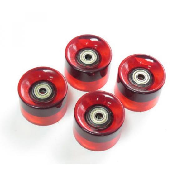 4 pcs set 60mm 78a Red Wheels fit for Longboard Skateboard with Bearing #2 image