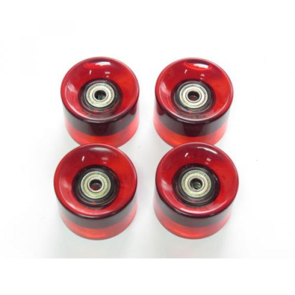 4 pcs set 60mm 78a Red Wheels fit for Longboard Skateboard with Bearing #3 image