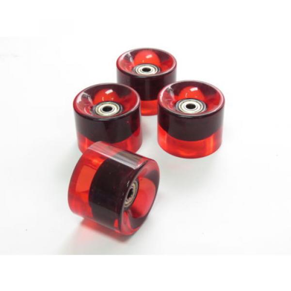 4 pcs set 60mm 78a Red Wheels fit for Longboard Skateboard with Bearing #4 image