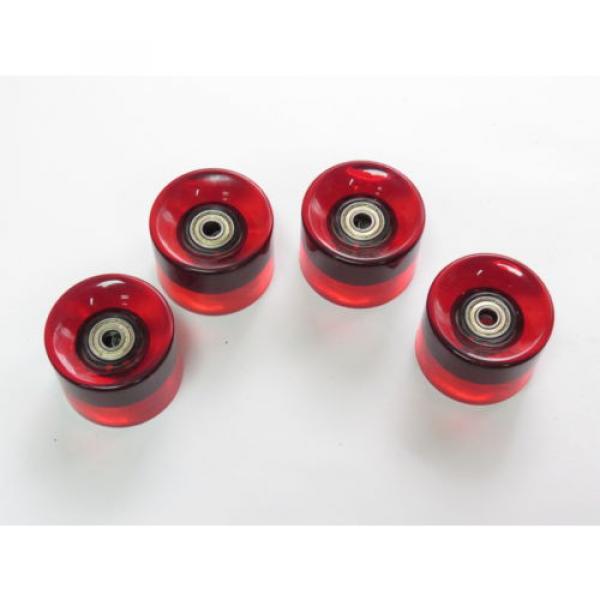 4 pcs set 60mm 78a Red Wheels fit for Longboard Skateboard with Bearing #5 image