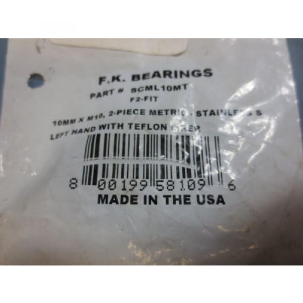 1 Nib FK Bearings SCML10MT F2-FIT Rod End Bearing Left Hand 10mm X M10 #2 image