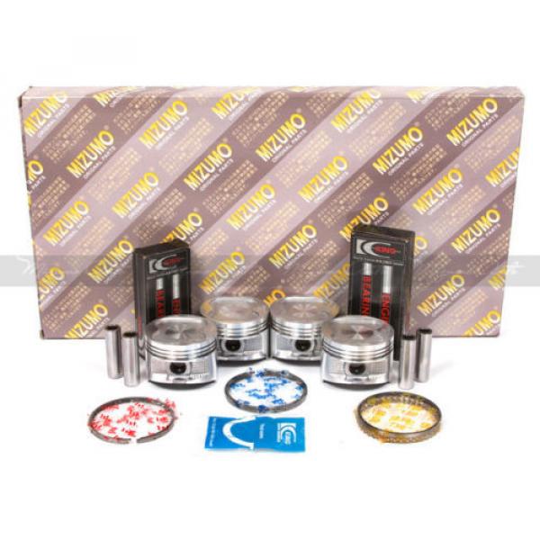 Fit 88-92 Geo Toyota 1.6L 4AFE Full Gasket Set Pistons Rings Main Rod Bearings #2 image