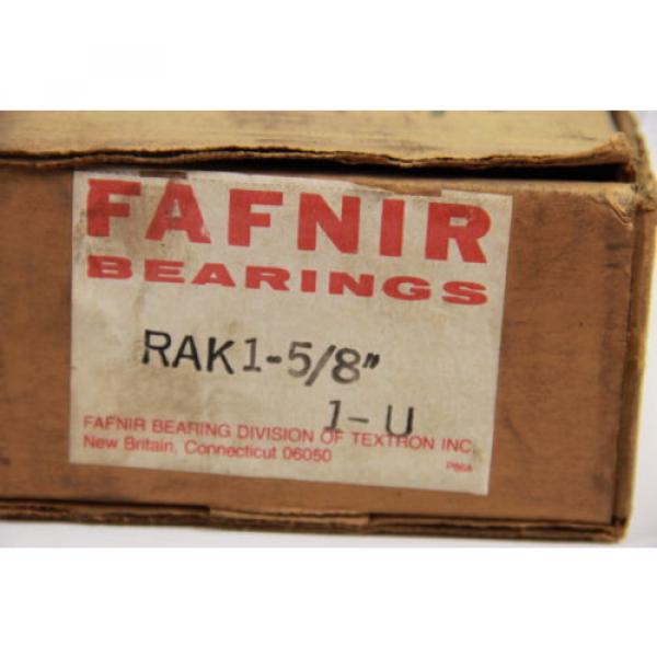 Fafnir RAK 1-5/8&#034; 1-U Pillow Block Ball Bearing Grease Fitting Set Collar 2 Bolt #4 image