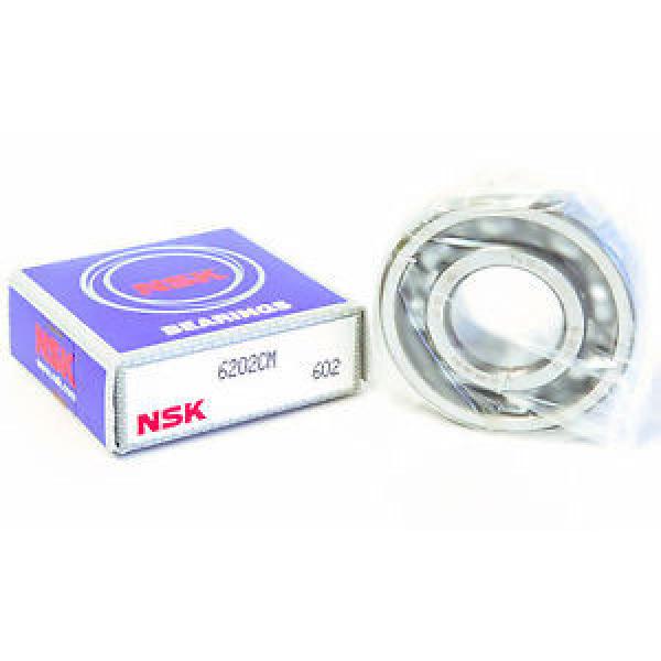 NSK 6202-CM DEEP GROOVE BALL BEARING, 15mm x 35mm x 11mm, FIT: C0, OPEN #1 image