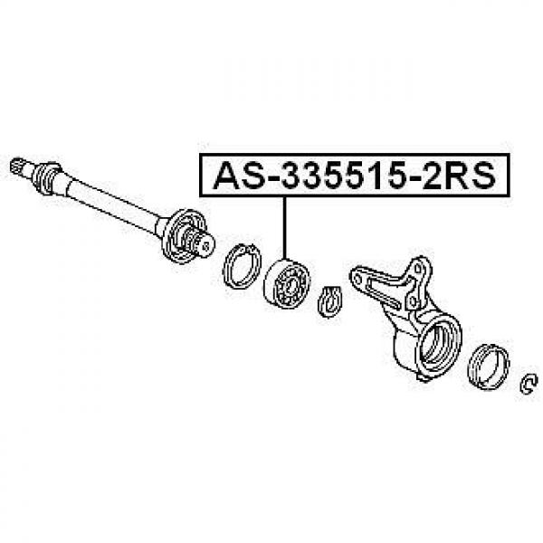 Axle Shaft Bearing For 2007 Honda Fit (USA) #2 image