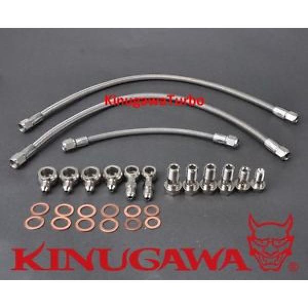 Turbo Oil &amp; Water Line Kit Fit Silvia S14 S15 SR20DET with Garrett Ball Bearing #1 image