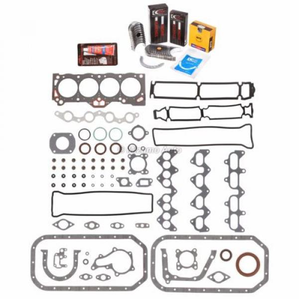 Fit Full Gasket Set Bearings Rings 85-87 Toyota Corolla MR2 1.6 4AGEC 4AGELC #2 image