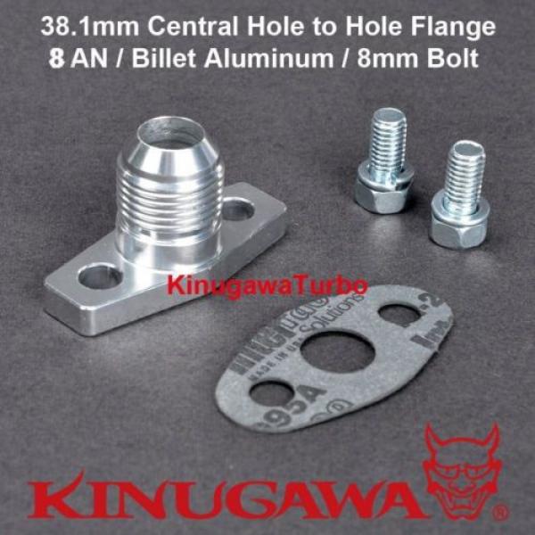 Billet Turbo Oil Drain Return Flange 8AN Fit Garrett GT28 GT30 GT35 Ball Bearing #1 image