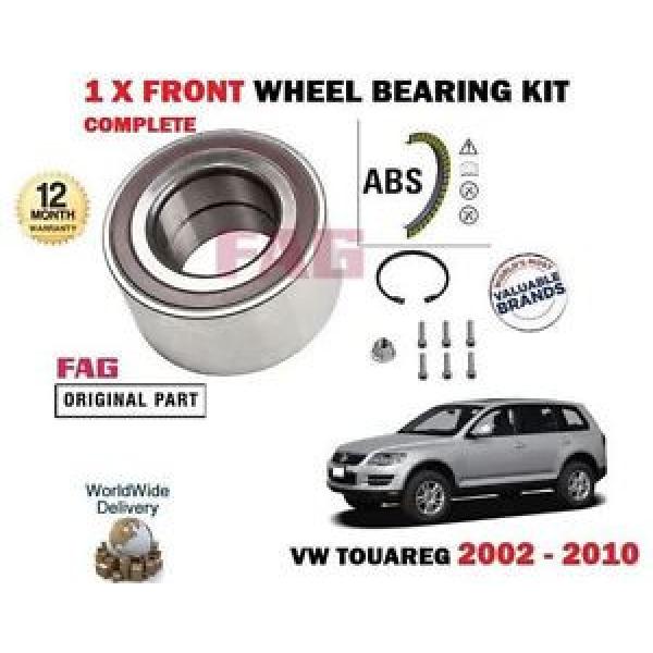 FOR VW TOUAREG 2002-2010 NEW 1 X FRONT WHEEL BEARING KIT WITH FITTING BOLTS #1 image