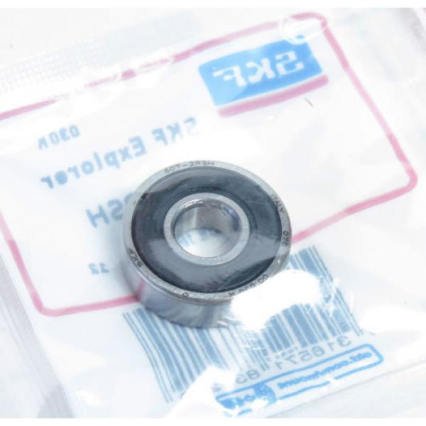 SKF 607-2RSH DEEP GROOVE BALL BEARING, 7mm x 19mm x 6mm, FIT C0, DBL SEAL #2 image