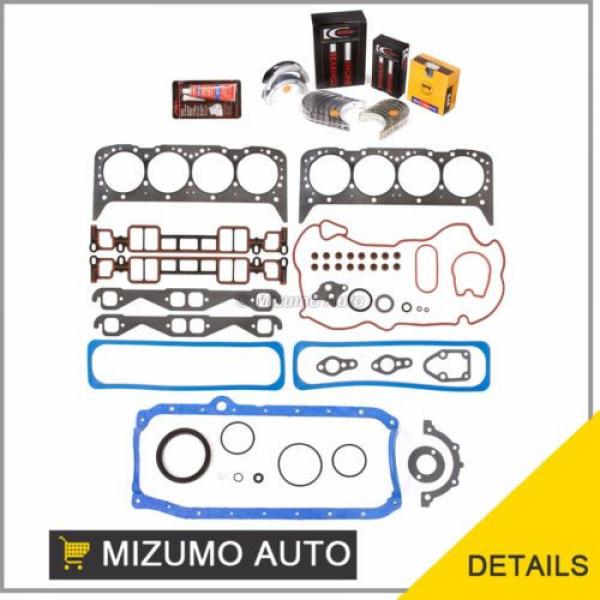 Fit Full Gasket Set Bearings Rings 96-02 Cadillac Chevrolet GMC VORTEC 5.7 VIN R #1 image