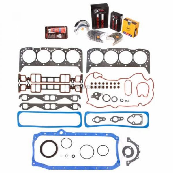 Fit Full Gasket Set Bearings Rings 96-02 Cadillac Chevrolet GMC VORTEC 5.7 VIN R #2 image