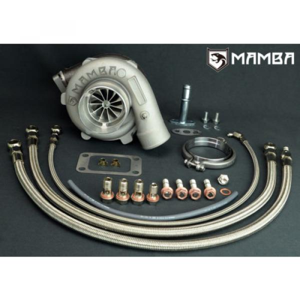 MAMBA Ball Bearing TURBO KIT GT3076R .73 T3 V-band FIT NISSAN RB20 RB25 R32 R33 #1 image