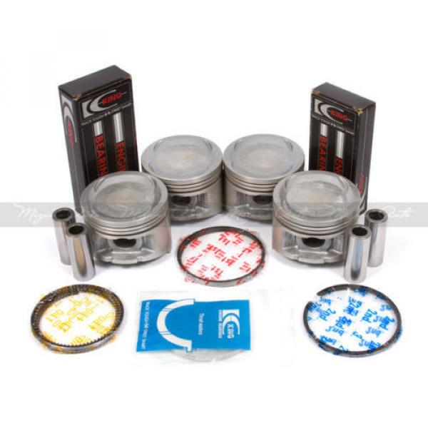 Fit Honda Accord F22B2 F22B6 Full Gasket Set Pistons Rings Main Rod Bearings #3 image