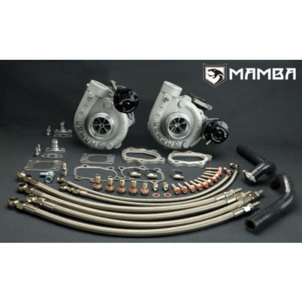 MAMBA Ball Bearing Turbo Kit 6+6 GT2860RS 650HP FOR FIT Nissan 300ZX VG30DETT #1 image