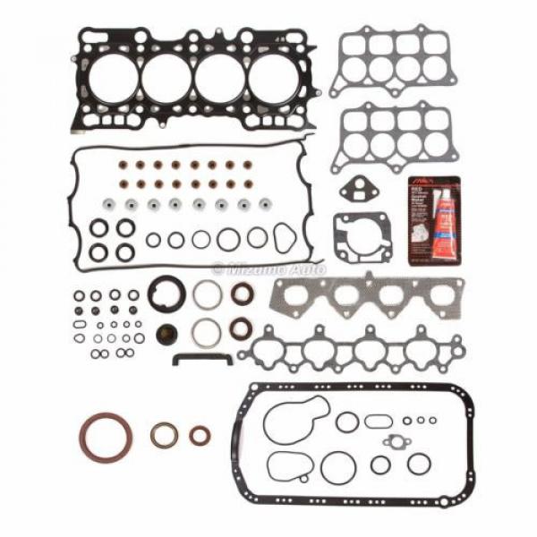 Fit 93-96 Honda Prelude 2.2 H22A1 Full Gasket Set Main Rod Bearings Piston Rings #3 image