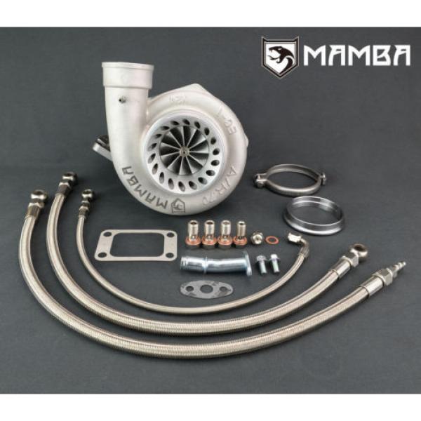 MAMBA Ball Bearing Turbocharger 4&#034; GTX3584R .71 T3 V-band FIT Nissan RB25DET #1 image