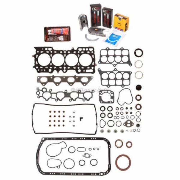 Fit Full Gasket Set Main Rod Bearings Piston Rings 92-96 Honda Prelude H23A1 #2 image