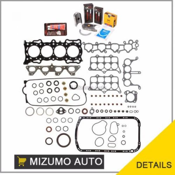 Fit Full Gasket Set Main Rod Bearings Piston Rings 94-97 Acura Honda 2.2 F22B1 #1 image