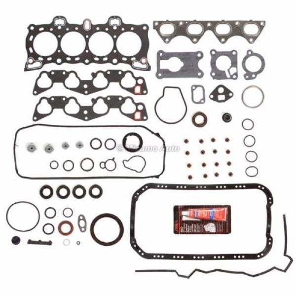 Fit Full Gasket Set Bearings Piston Rings 88-91 Honda CRX Civic 1.6 SOHC D16A6 #3 image