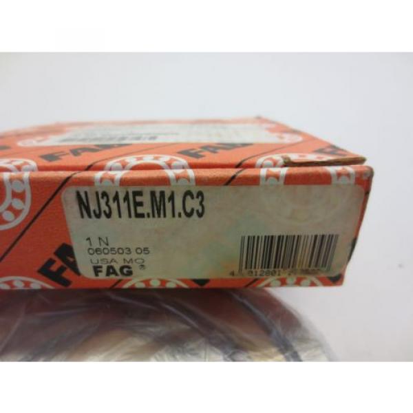 FAG NJ311.E.M1.C3 Single Row Cylindrical Bearing #3 image