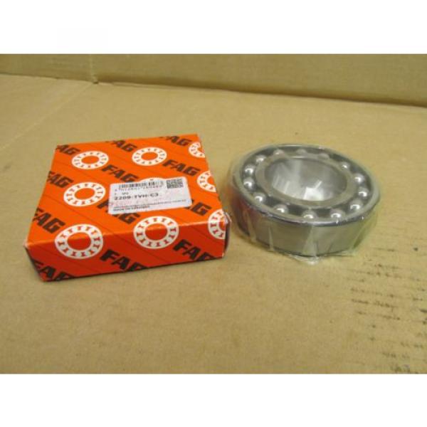 NIB FAG 2209-TVH-C3 SELF ALIGNING BALL BEARING 2209TVHC3 2209 45x85x23 mm #1 image