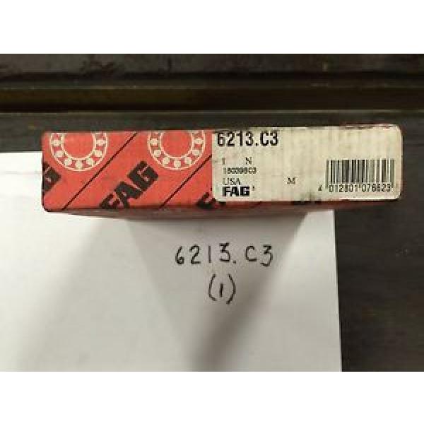 (1) FAG 6213.C3 Bearings New in Box #1 image