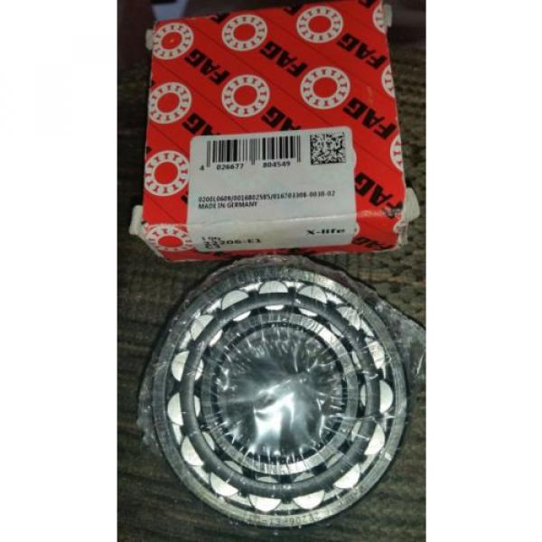 FAG Bearings 22206-E1-C3 New Spherical Bearing Double Row Bore 30 mm #1 image