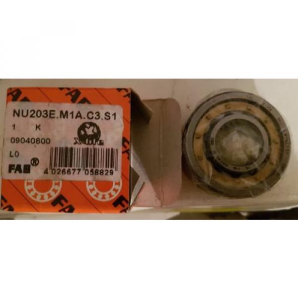 FAG Cylindrical Bearing NU203E M1A C3 #2 image