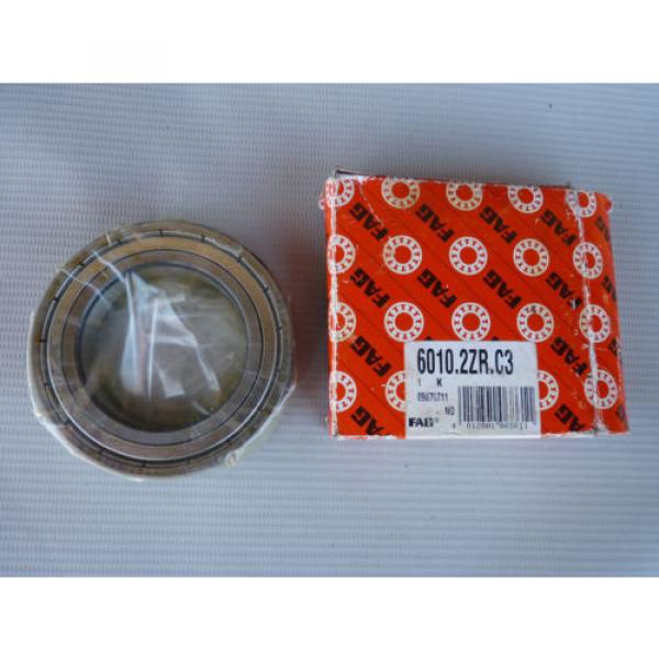 New FAG 6010.2ZR.C3 Deep Groove Ball Bearing B192-0755 H B &amp; 09070711 #1 image