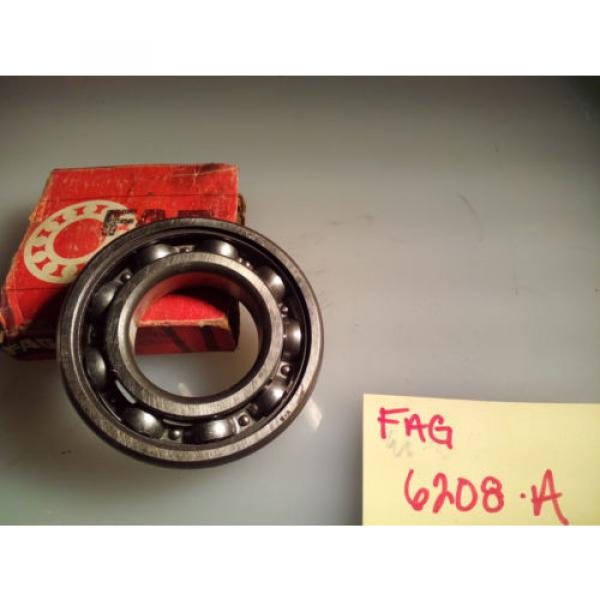 FAG 6208A SINGLE ROW BALL BEARING #1 image