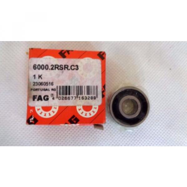 NEW IN BOX FAG 6000.2RSR.C3  BALL BEARING #1 image