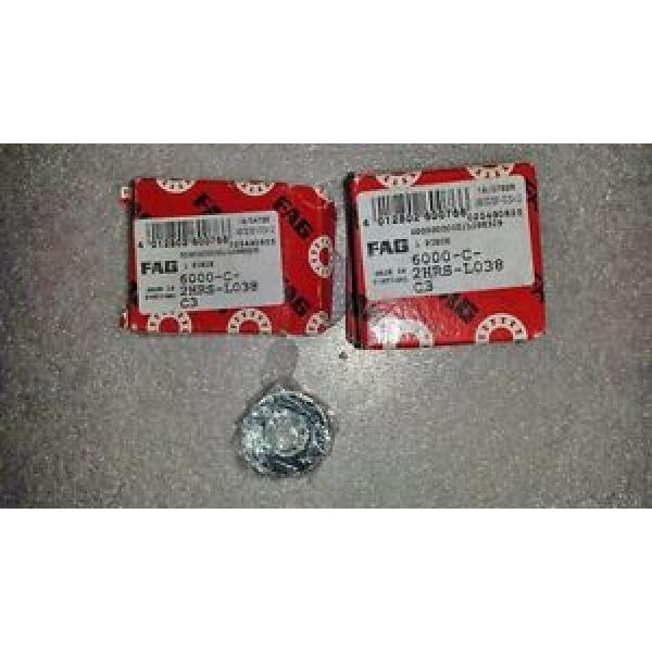 FAG Bearing 6000-C-2HRS-L038 C3 Lot of 4 #1 image