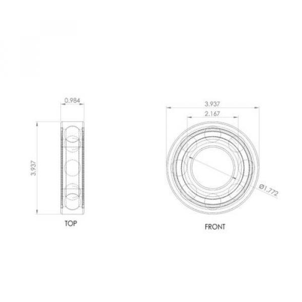 FAG 6309-2ZR-C3 Deep Groove Ball Bearing #2 image