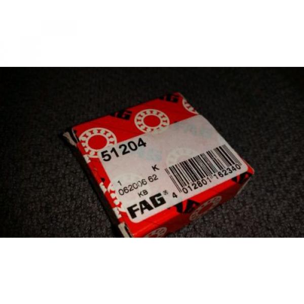 NEW! FAG Thrust Ball Bearing 51204 #1 image