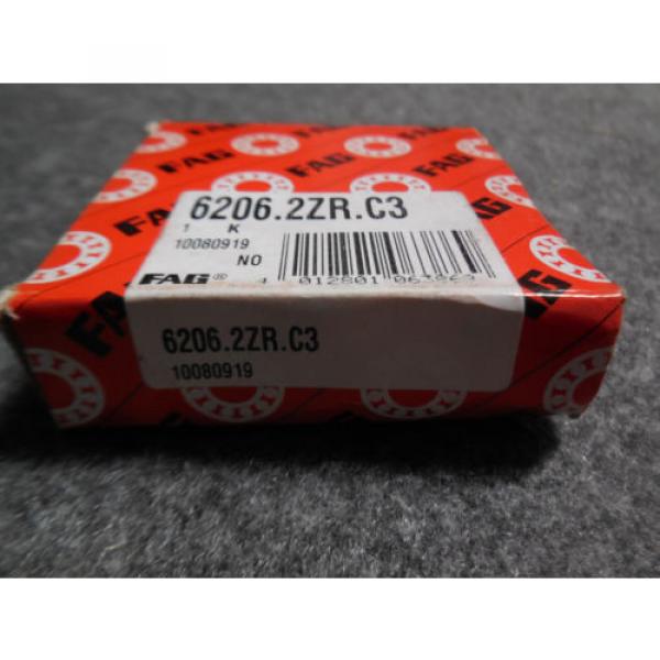 NEW FAG 6206.2ZR.C3 SHIELDED BEARING #2 image