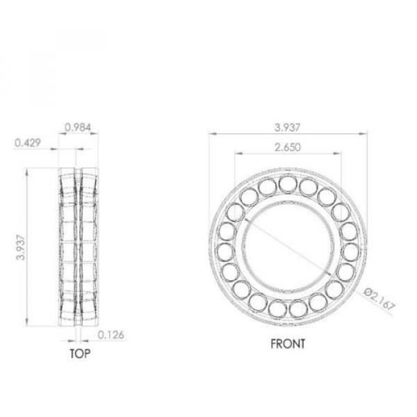 FAG 22211E1K Spherical Roller Bearing Tapered Bore, Steel Cage, Normal Clearance #3 image