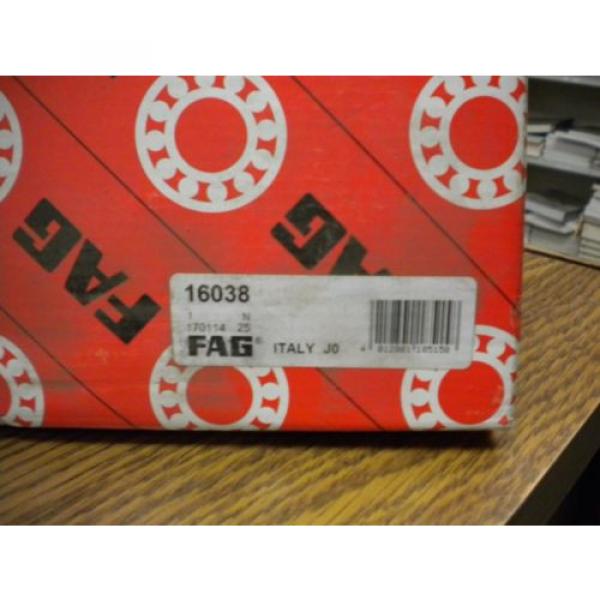 FAG 16038 DEEP GROOVE SINGLE ROW BEARING #3 image