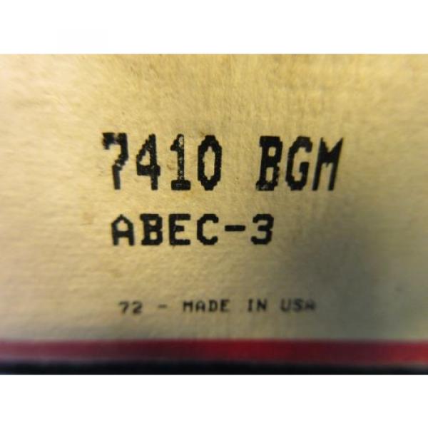 SKF 7410 BGM Single Row Angular Contact Ball Bearing Made in USA (Fag, Koyo) #4 image