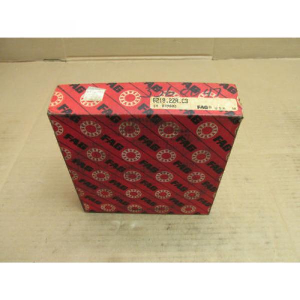 NIB FAG 62192ZRC3 BEARING METAL SEALED 6219 2ZR C3 6219ZZ 90x170x32 mm NEW #3 image